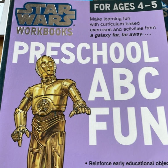2 Star Wars Workbooks Preschool ABC Fun & Kindergarten Phonics & ABCs - Picture 2 of 14